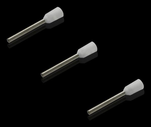 Rittal 4050.737 Johtopääteholkki 0,50 mm² Osittain eristetty Valkoinen 1000 kpl.