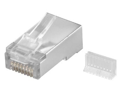 Goobay 68079, RJ45, Sølv, Hankjønn, Rett, Plast, Cat5