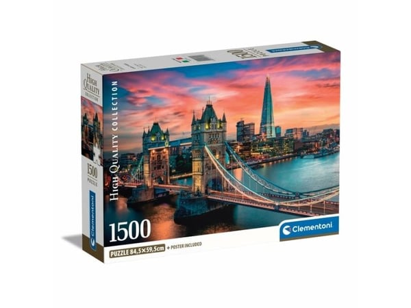 Clementoni High Quality Collection London Twilight, 1500 styck, Liggande, 18 År