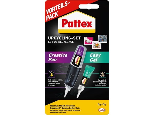 Pattex sekundlim Upcycling Set Creative Pen + Easy Gel (detalj)