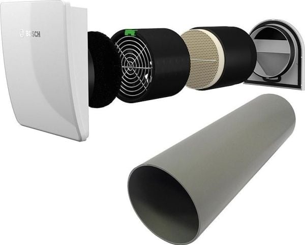 Bosch Vent 2000D m.yderskærm - Vent 2000 D decentral ventilationsenhed