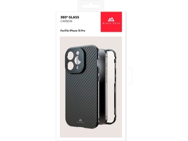 Black Rock 00221268, Apple, iPhone 15 Pro, Ripebestandig, Karbon, 1 stykker