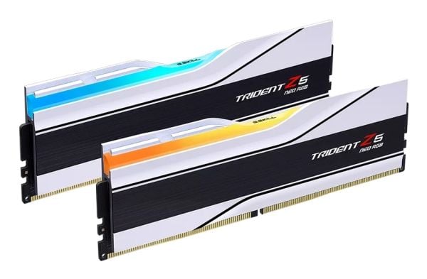G.Skill Trident Z5 RGB - DDR5 - sett - 48 GB: 2 x 24 GB - DIMM 288-pin - 8400 MHz / PC5-67200 - CL40 - 1.4 V - ikke-bufret - on-die ECC - matt hvit