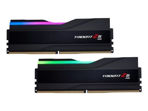 G.Skill Trident Z5 RGB - DDR5 - sett - 48 GB: 2 x 24 GB - DIMM 288-pin - 8200 MHz / PC5-65600 - CL40 - ikke-bufret - on-die ECC - matt svart