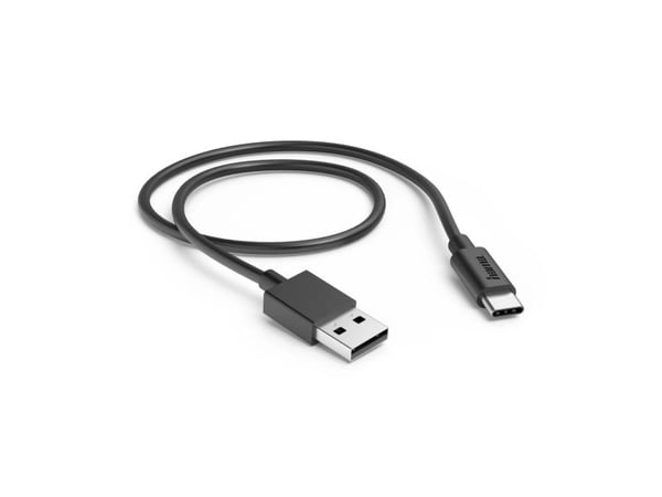 Hama 00201705, 0,5 m, USB A, USB C, USB 2.0, 480 Mbit/s, musta