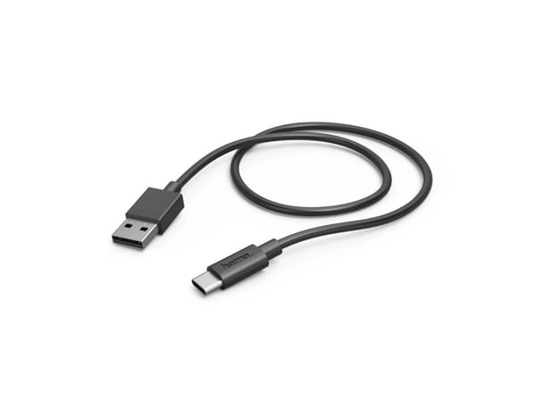 Hama 00201705, 0,5 m, USB A, USB C, USB 2.0, 480 Mbit/s, musta