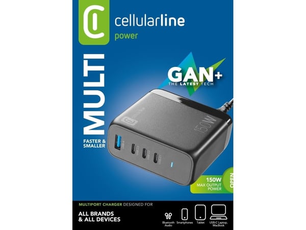 Cellularline 8018080471612, inomhus, AC, Svart
