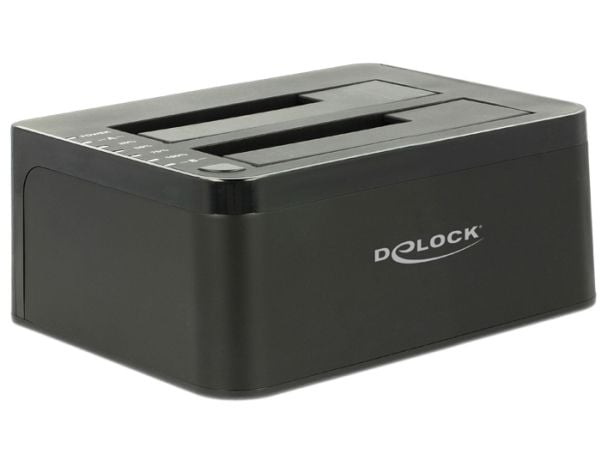 Delock Dual Docking Station SATA HDD > USB 3.0 with Clone Function - Lagringskontrol - 2.5", 3.5" - SATA 6Gb/s - USB 3.0