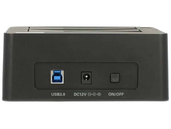 Delock Dual Docking Station SATA HDD > USB 3.0 with Clone Function - Lagringskontrol - 2.5", 3.5" - SATA 6Gb/s - USB 3.0