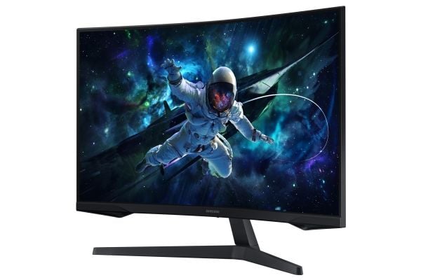 Samsung Odyssey G5 S32CG554EU - G55C Series - LED-skjerm - gaming - kurvet - 32" - 2560 x 1440 QHD @ 165 Hz - VA - 300 cd/m² - 2500:1 - HDR10 - 1 m...