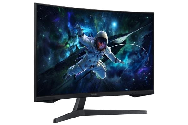 Samsung Odyssey G5 S32CG554EU - G55C Series - LED-skjerm - gaming - kurvet - 32" - 2560 x 1440 QHD @ 165 Hz - VA - 300 cd/m² - 2500:1 - HDR10 - 1 m...