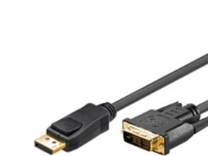 goobay - DisplayPort-kabel - DisplayPort (hann) til DVI-D (hann) - 3 m