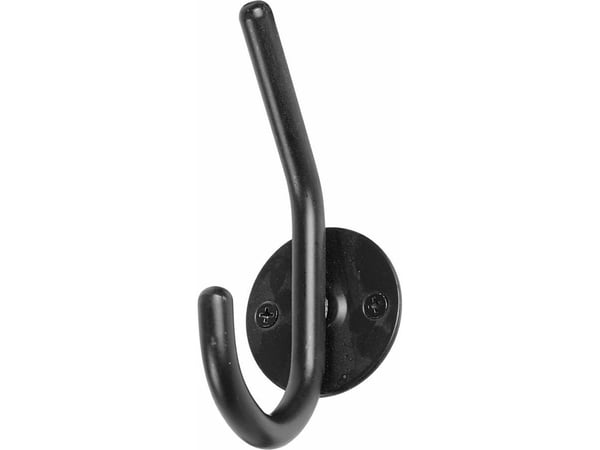 HOME It® hattekrog enkelt Ø10 mm x 6 × 6 x 8 cm sort