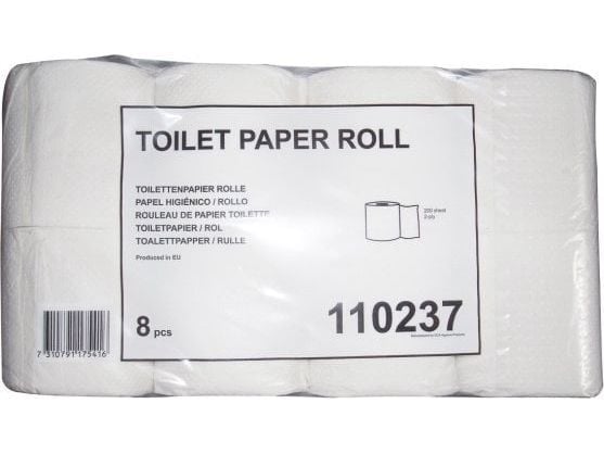 Toalettpapir Tork T4 Nøytralhvitt 2-lags 28m - (8 pakker x 8 ruller per kartong)