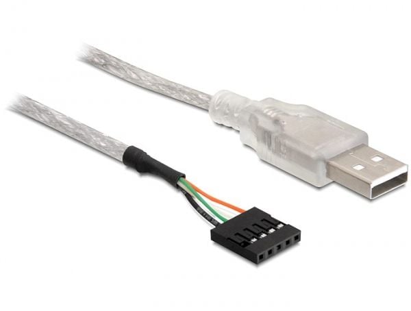 Delock USB Pinheader - USB-kabel - USB (hann) til 5-pin intern (hunn) - USB 2.0 - 70 cm