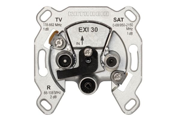 Kathrein EXI 30, Satelliitti + TV + Radio, 2 dB, Metallinen, Metalli, 70 mm, 70 mm