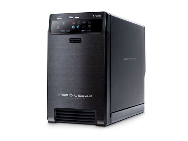 FANTEC QB-X2US3R - Hårddiskarray - 2 fack (SATA-600) - USB 3.0 (extern)