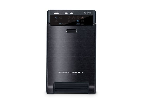 FANTEC QB-X2US3R - Hårddiskarray - 2 fack (SATA-600) - USB 3.0 (extern)