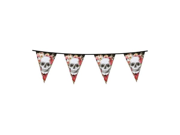 Day of the dead vimpelguirlande, 6 m.