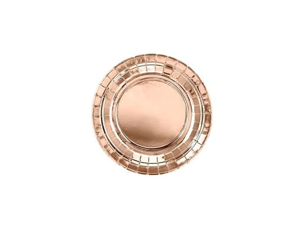 Ruusukullan värinen talerkner, 18 cm