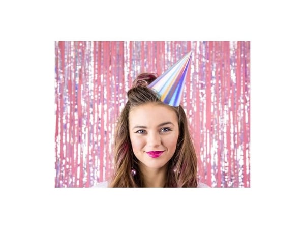 Party Deco festhattar, opaliserande, 17 cm, 6 st