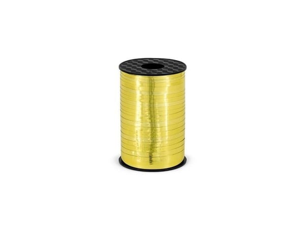Party Deco plastband metalliserat guld, 5 mm universellt