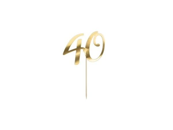 Kagepynt 40 guld
