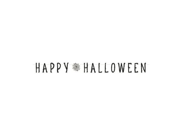 Happy Halloween bogstavbanner