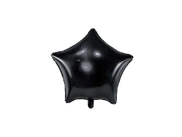 Party Deco Star folio ilmapallo, musta, 48cm universaali