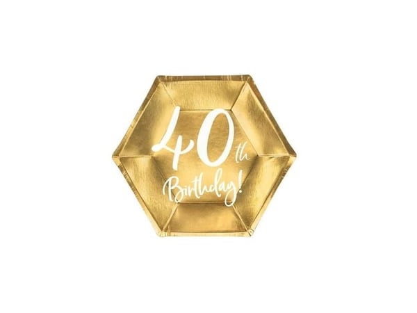 Guld paptallerkner, 40 år