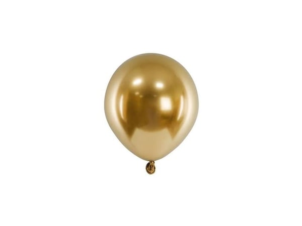 AMSCAN Ballonger Golden 12cm, 50 stk