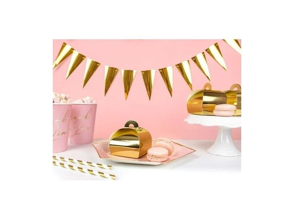 Party Deco Garland, Flagg, Gull, 2,15 m Universal