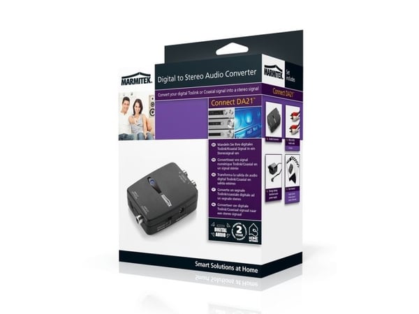 Marmitek Connect DA21 - SPDIF-til-analog-lydkonverter