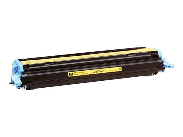 HP 124A - Gul - alkuperäinen - LaserJet - tonerpatron (Q6002A) - Color LaserJet 1600, 2600n, 2605, 2605dn, 2605dtn, 2605dtn, CM1015 MFP, CM1017 MFP...
