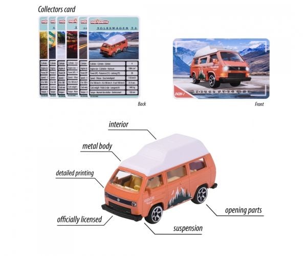 Majorette 212055004, Auto, 3 vuosi/vuosia, Metalli, Muovi, Valikoidut värit