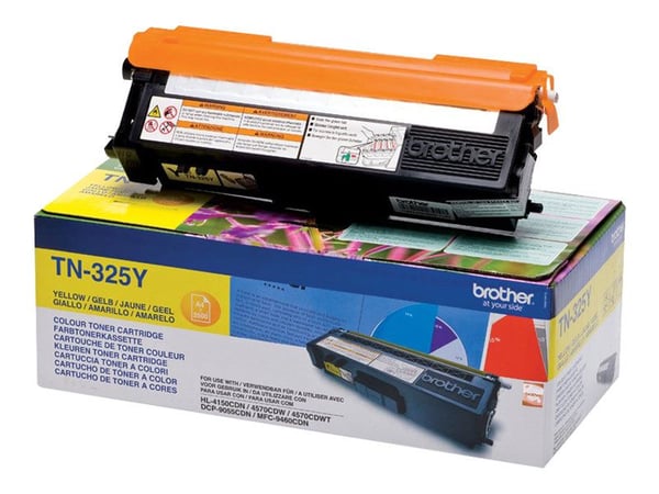 Brother TN325Y - Gul - original - tonerpatron - for Brother DCP-9055CDN, DCP-9270CDN, HL-4140CN, MFC-9465CDN