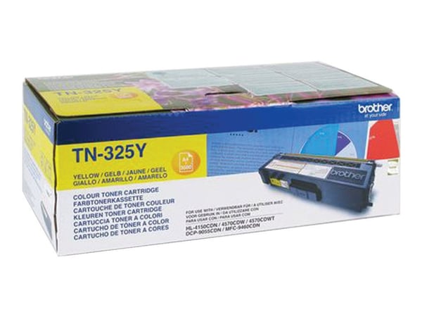 Brother TN325Y - Gul - original - tonerpatron - for Brother DCP-9055CDN, DCP-9270CDN, HL-4140CN, MFC-9465CDN