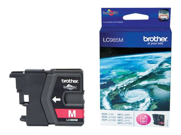 Brother LC985M, 260 sivua, 1 kpl, Kertapakkaus
