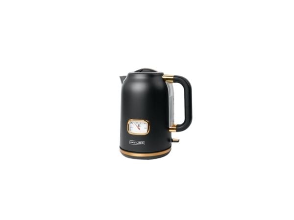 Muse MS-030 BC, 1,7 l, 2200 W, Sort, Rustfritt stål, Vannivåindikator, Trådløs