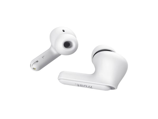 Trust Yavi - True wireless-hodetelefoner med mikrofon - i øret - Bluetooth - hvit
