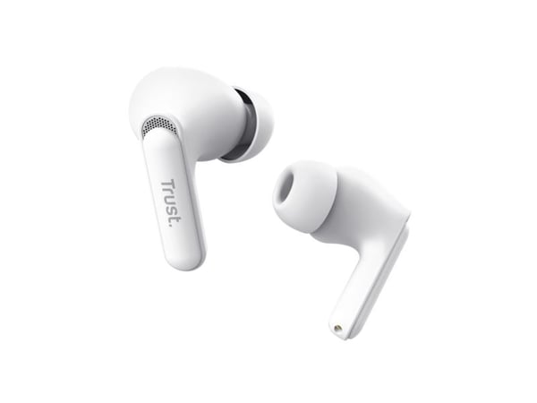 Trust Yavi - True wireless-hodetelefoner med mikrofon - i øret - Bluetooth - hvit