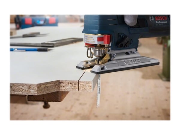 Bosch clean for Hard Wood T 301 CDF - Stikksagblad - for løvtre, abrasive woodworking materials, heltre, bløtt tre, laminerte paneler - 5 deler - T...