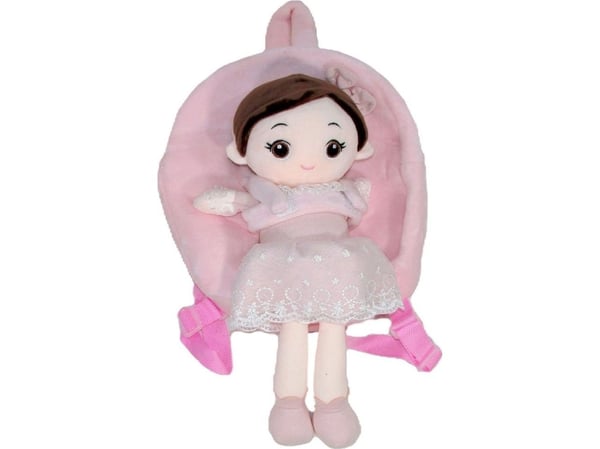 BACKPACK PLUSH DOLL 30CM avtagbar ROZ P3310 SA