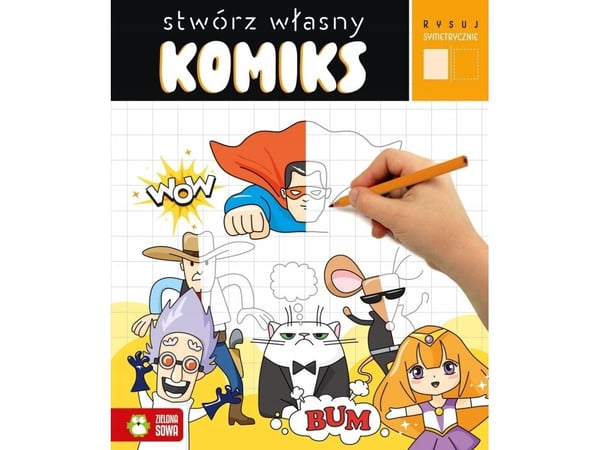 Zielona Sowa tegn symmetrisk lag din egen tegneserie 96197