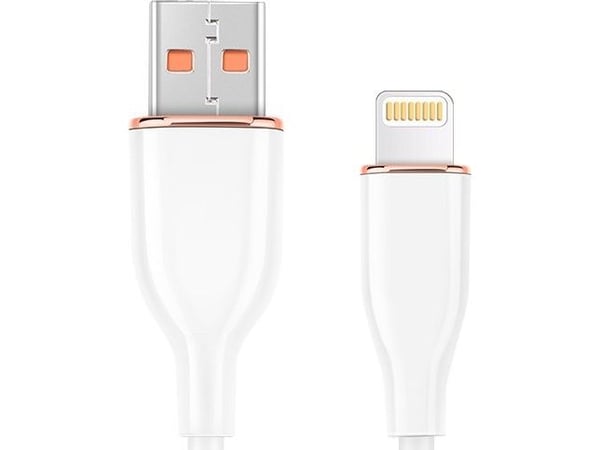 Gembird CC-USB2S-AM8PM-1.5M-W, 1,5 m, USB A, USB 2.0, 480 Gbit/s, Valkoinen