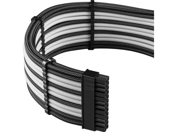 CableMod PRO ModMesh 12VHPWR kaapelin jatkosarja - musta/valkoinen CableMod PRO ModMesh 12VHPWR kaapelin jatkosarja - musta/valkoinen