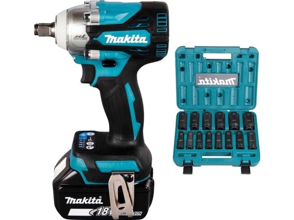 Makita DTW300TJX7 batteridrevet slagtrekker/slagmuttertrekker (DTW300TJX7)