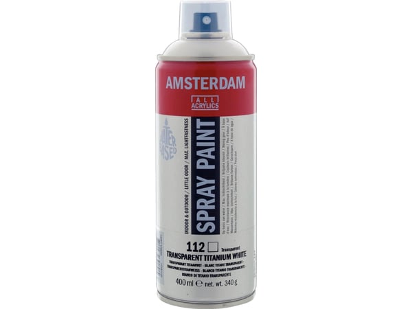 Amsterdam Spray Paint Transparent Titanium White 112