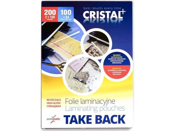 Argo lamineringsfolie A4 ARGO 360410 blank 100 mikron 100 stk