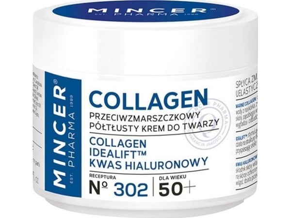 Mincer Pharma Collagen Anti-Wrinkle Cream with Hyaluronic Acid Idealift™ 50+ 50ml